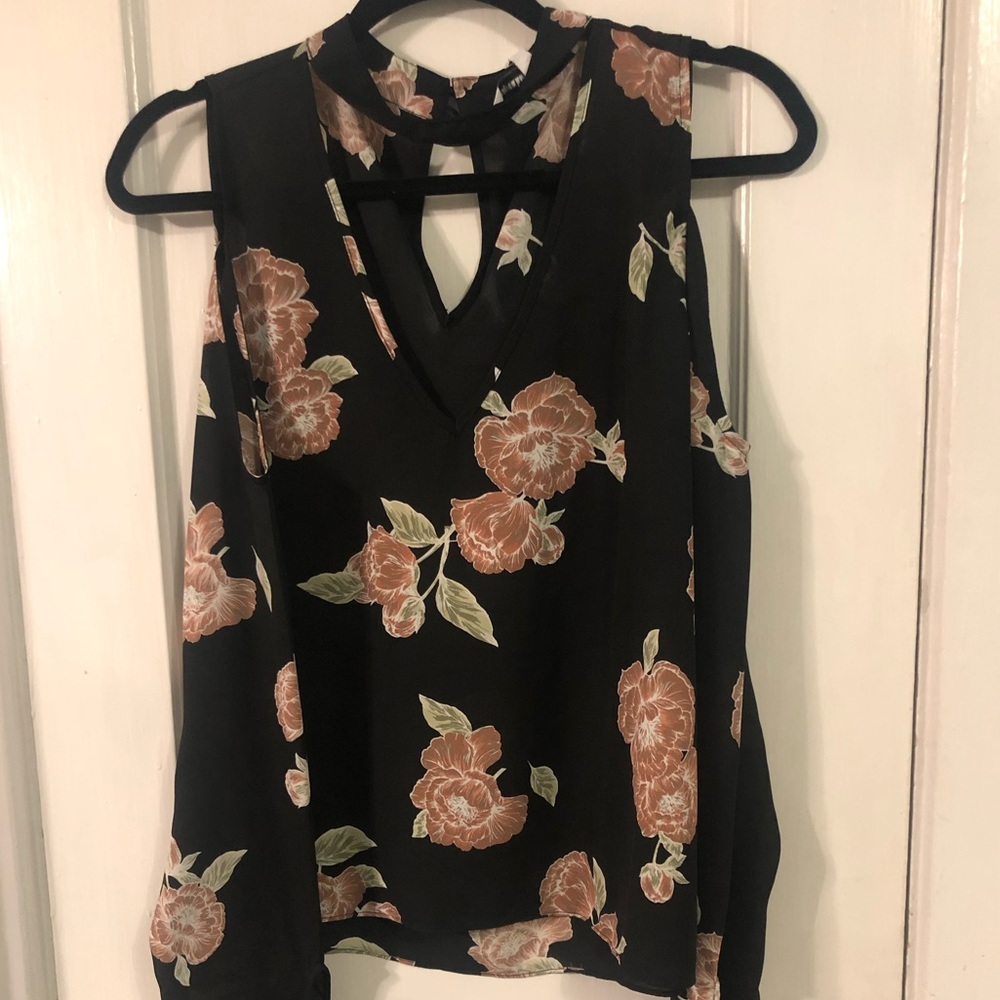 Cupcakes & Cashmere off the shoulder top